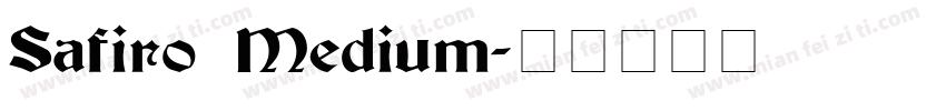 Safiro Medium字体转换